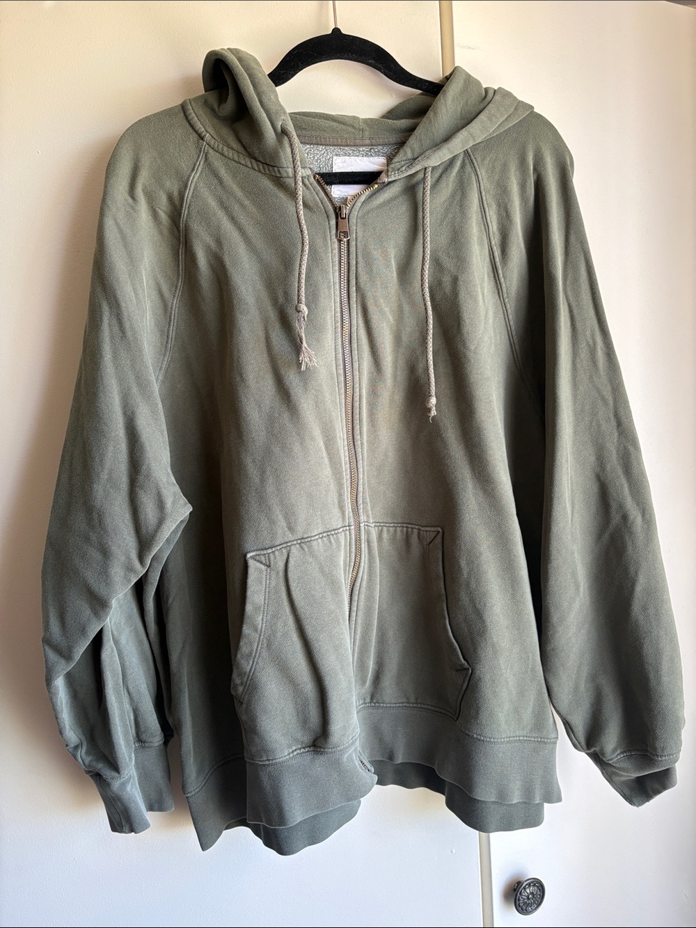 American Eagle Outfitters Olive Green Zip-Up